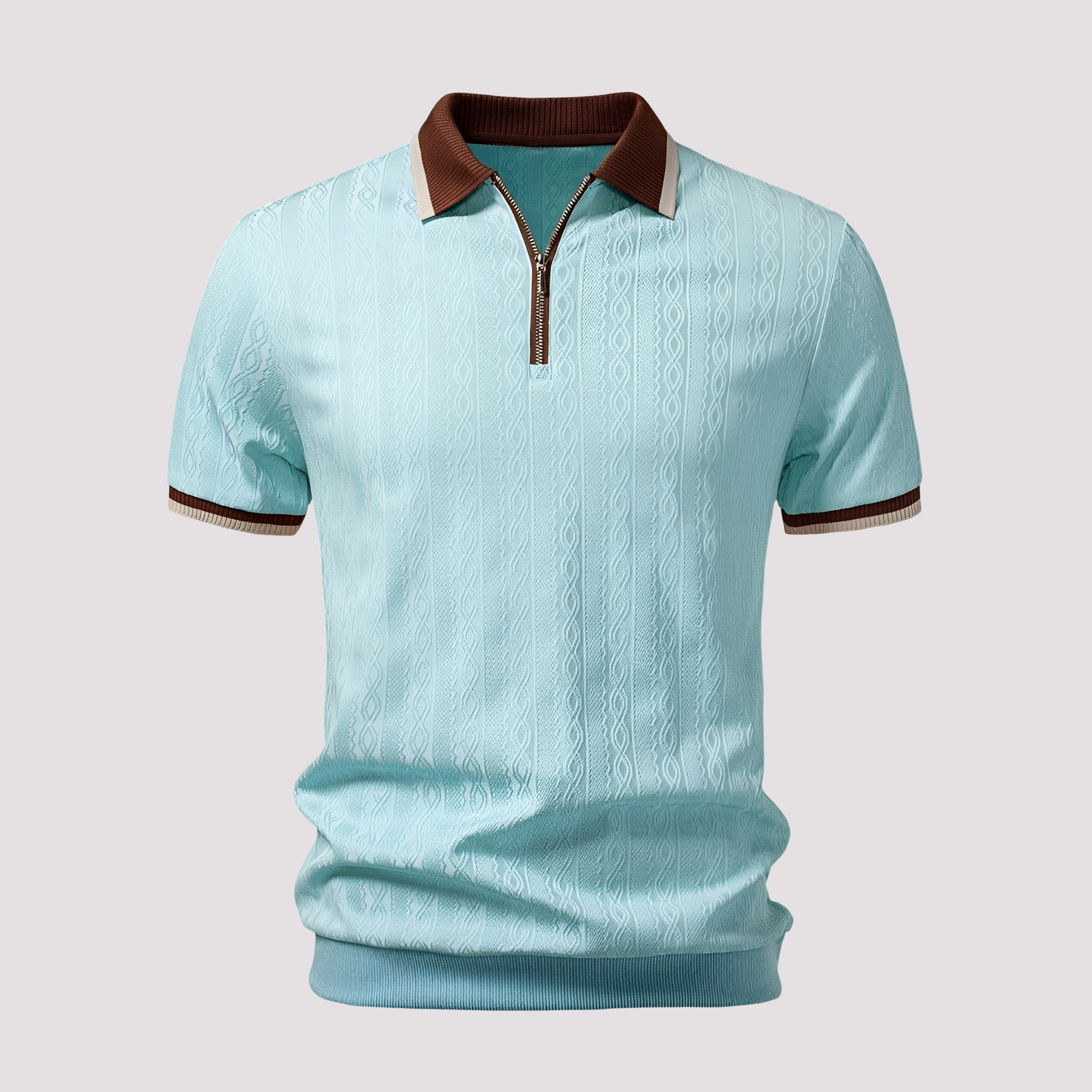 Bryn - Trendiges Zip-Poloshirt