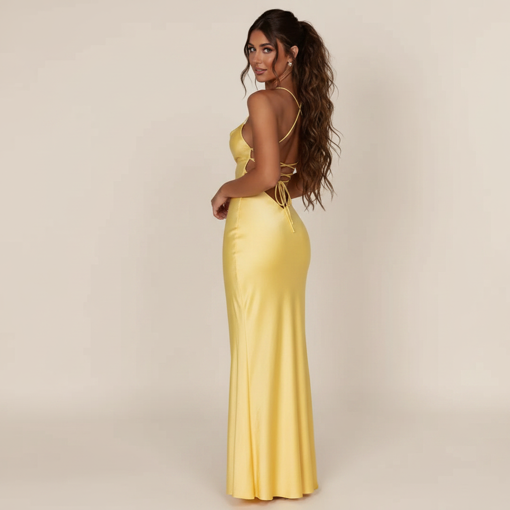 Meliva - Elegantes und Figurbetontes Maxikleid