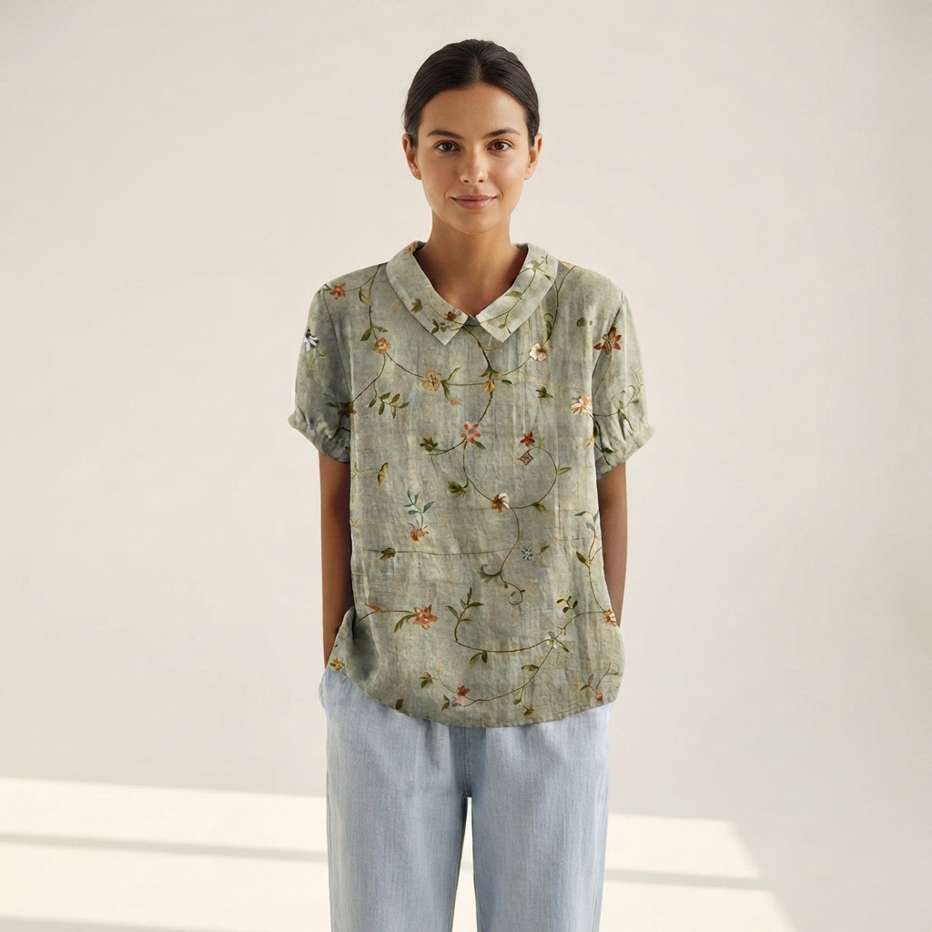 Salmah - Elegante und Fließende Bluse
