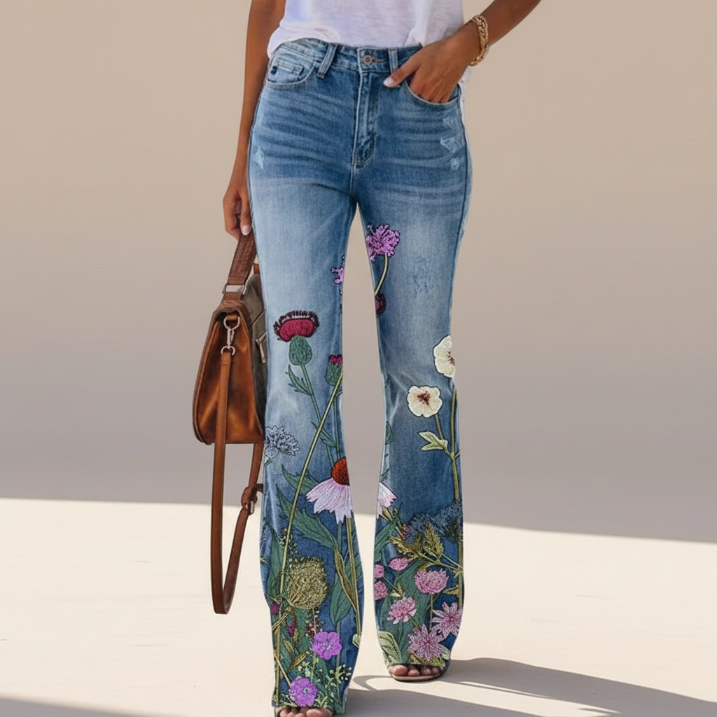 Shelby - Fließende Slim-Fit Jeans