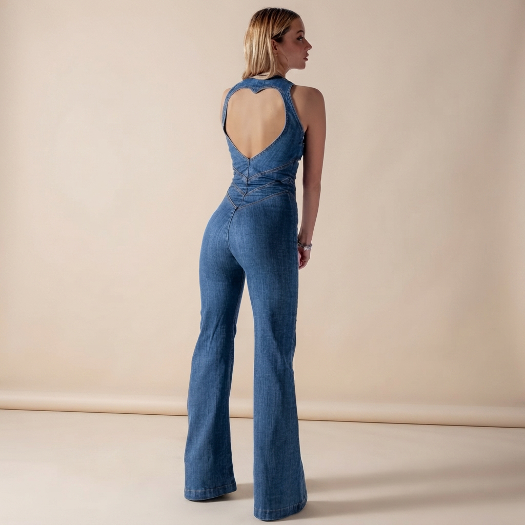 Rebecca - Vintage-Overall mit Zipper
