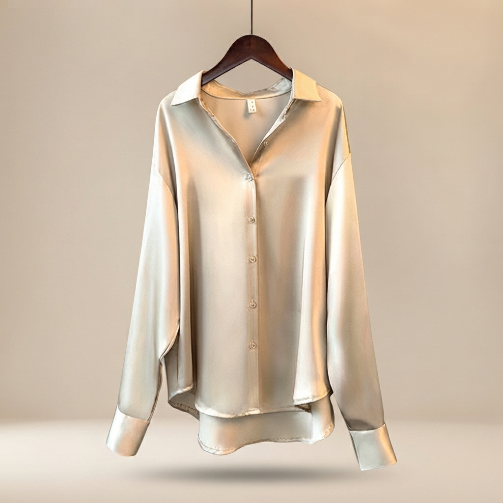 Chazzy - Stilvolle Glanzbluse