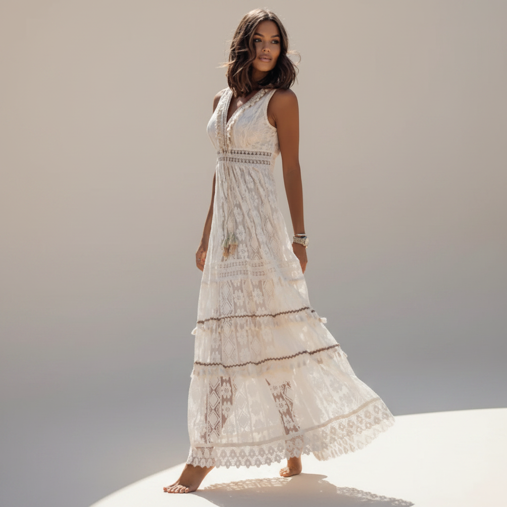 Barbarra - Elegantes Hochtailliertes Kleid