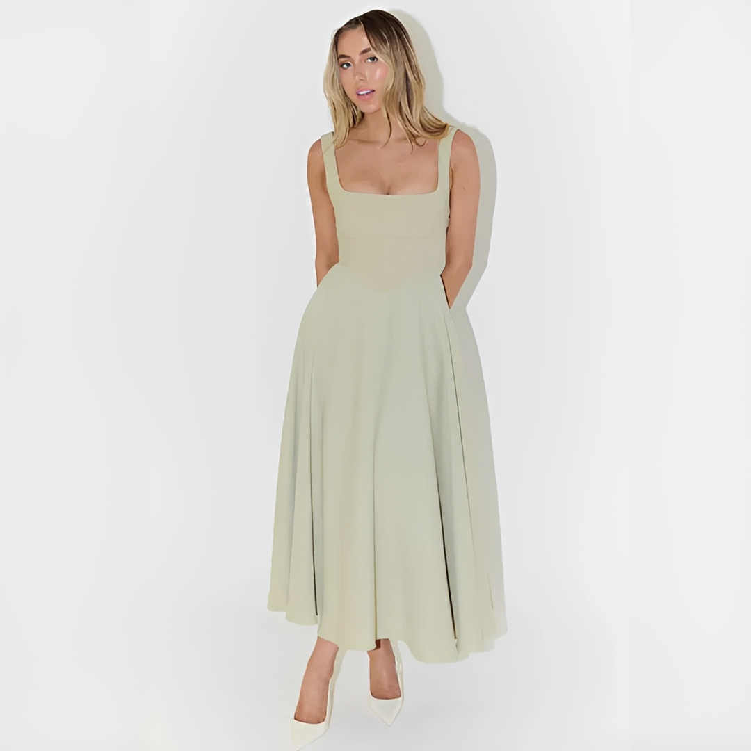 Yarabelle - Elegantes Träger-Midi-Kleid