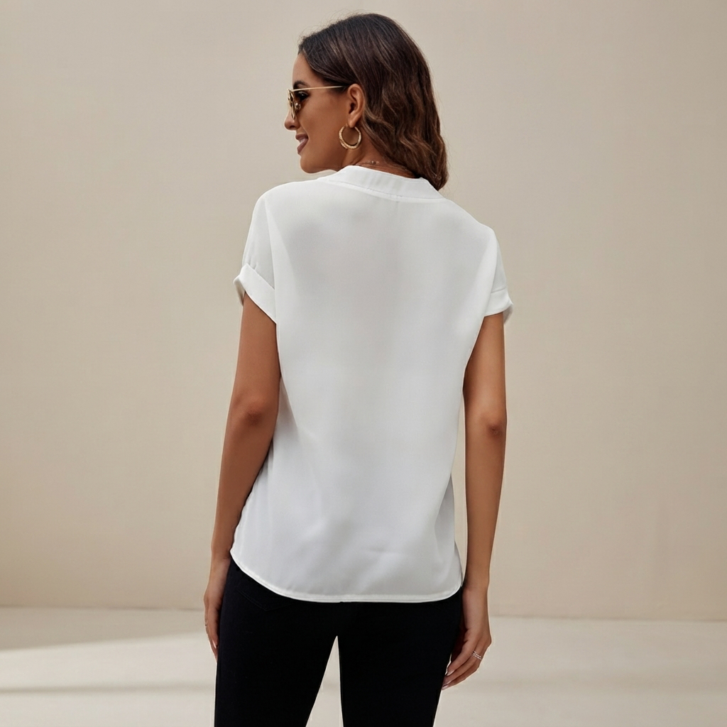 Anissa - Luftige Bluse mit V-Ausschnitt