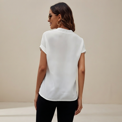 Anissa - Luftige Bluse mit V-Ausschnitt