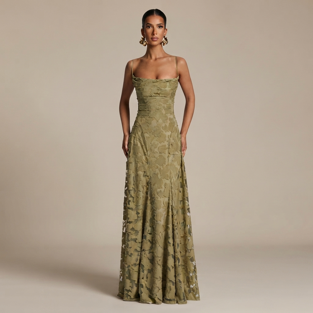 Helena - Schickes Maxikleid mit offenem Rücken