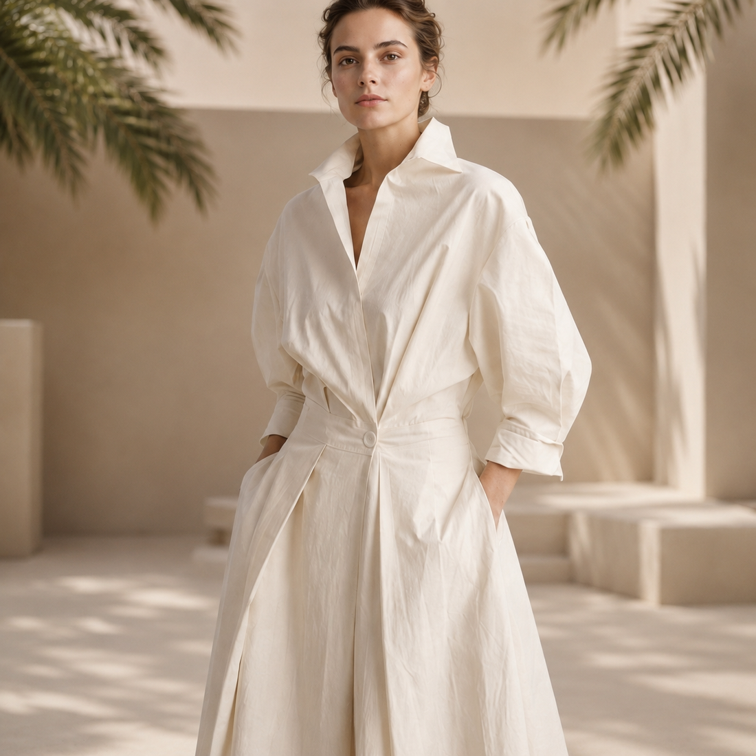 Laverne - Schickes, locker geschnittenes Midikleid
