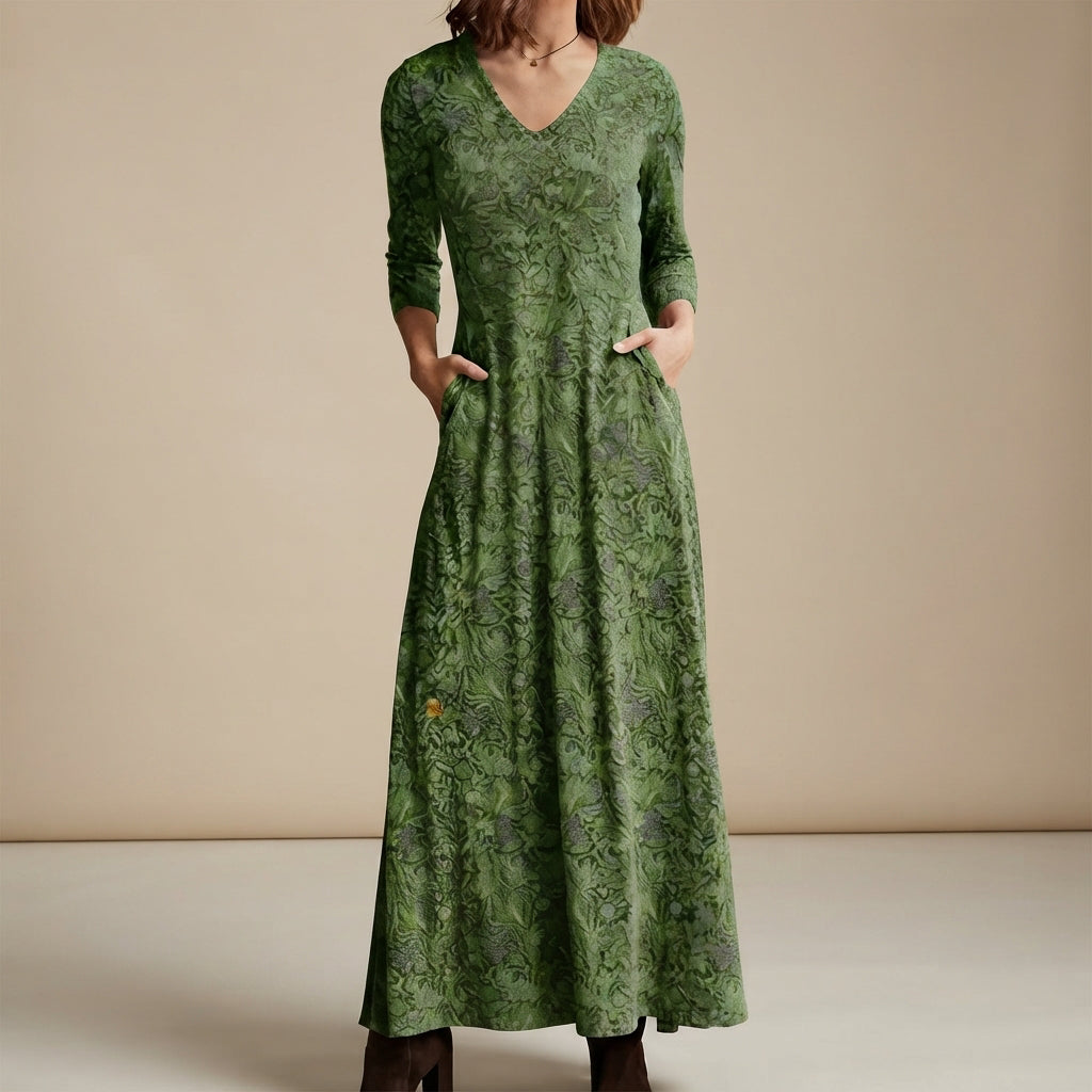 Adeline - Kleid im Vintage-Stil mit langen Ärmeln