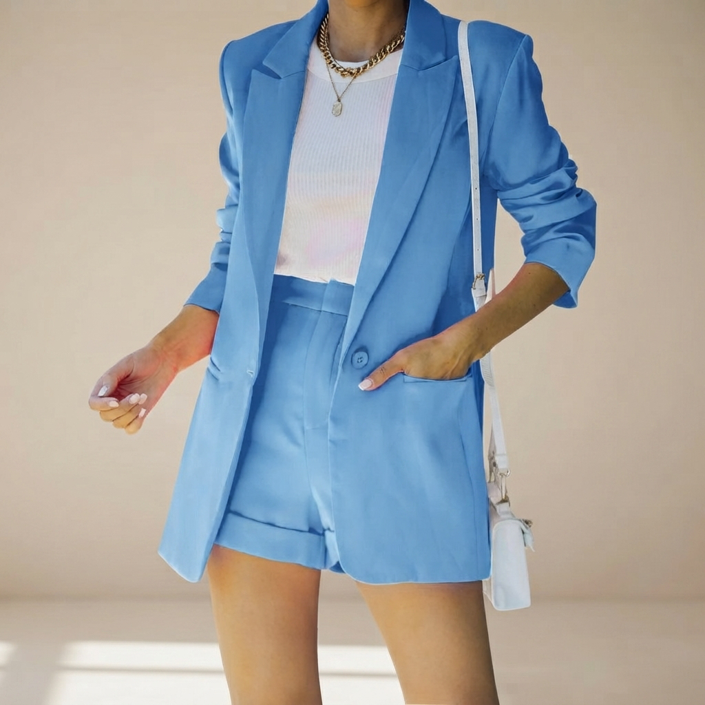 Geraldine - Elegantes Shorts-Anzug-Set