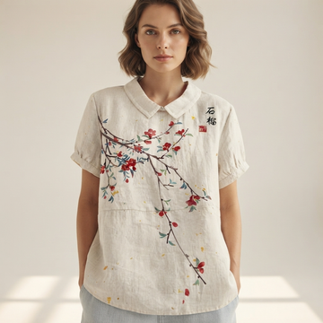 Salmah - Elegante und Fließende Bluse