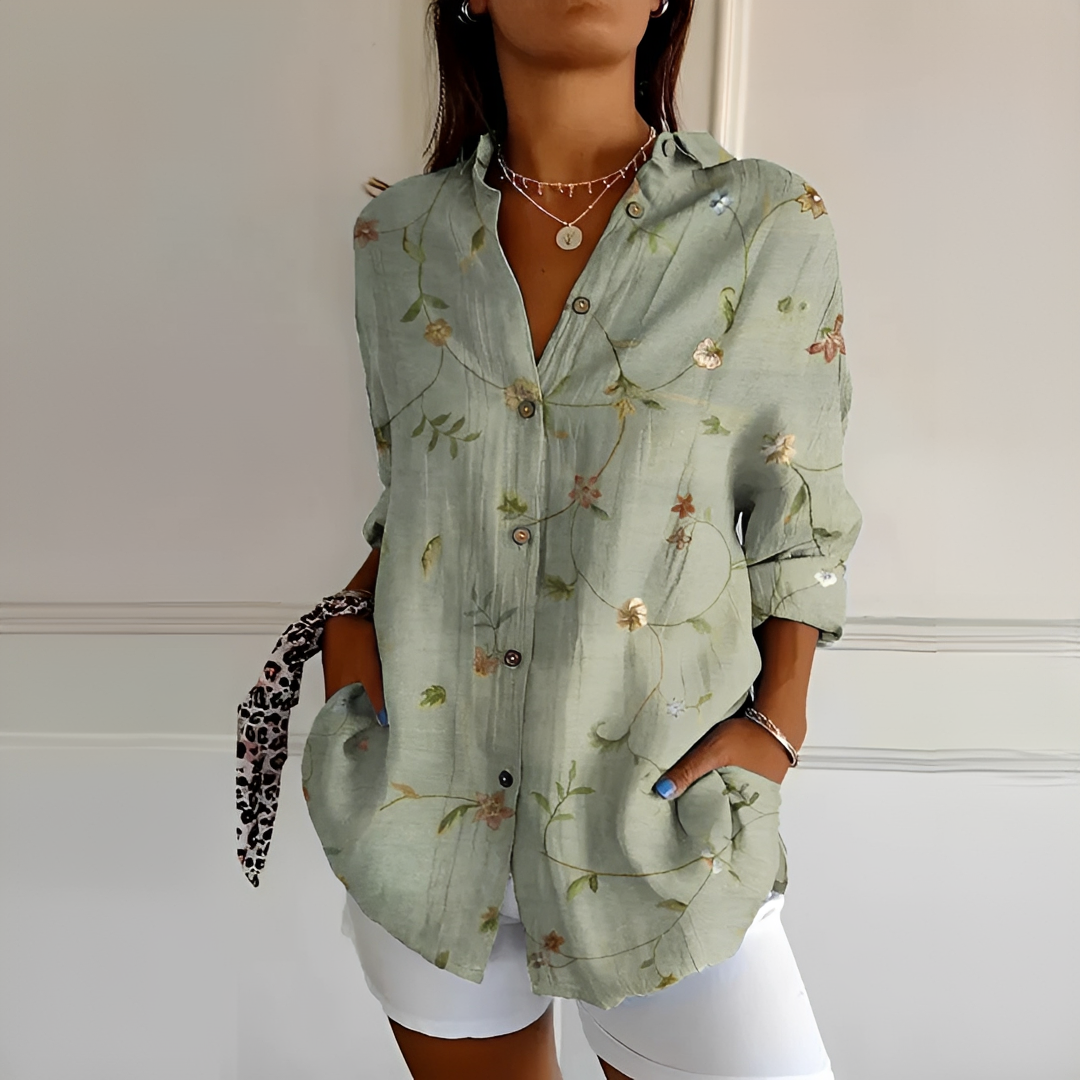 Eleanor - Elegante Bluse mit Knöpfen