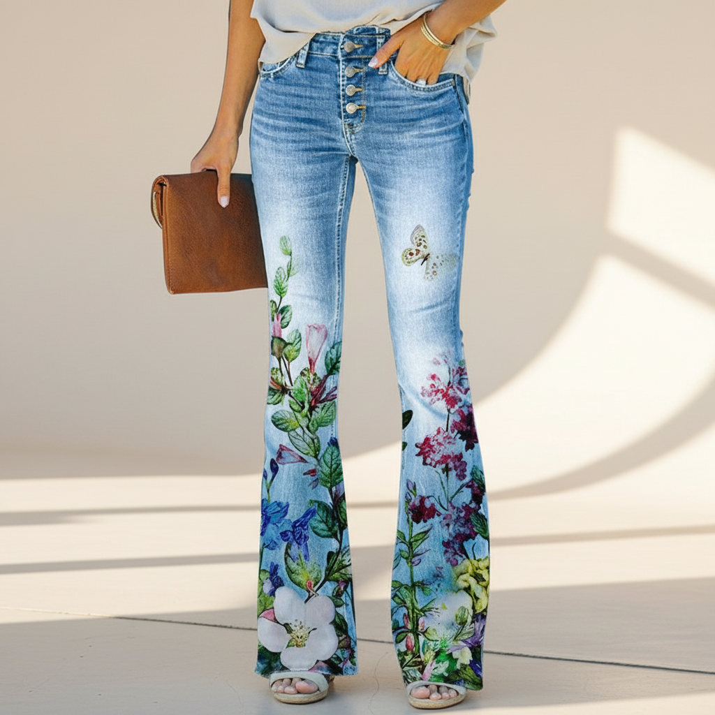 Shelby - Fließende Slim-Fit Jeans