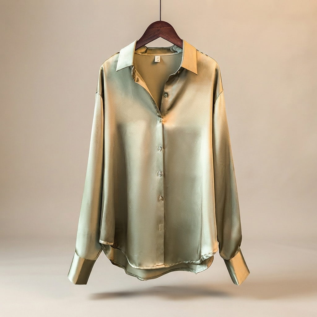 Chazzy - Stilvolle Glanzbluse