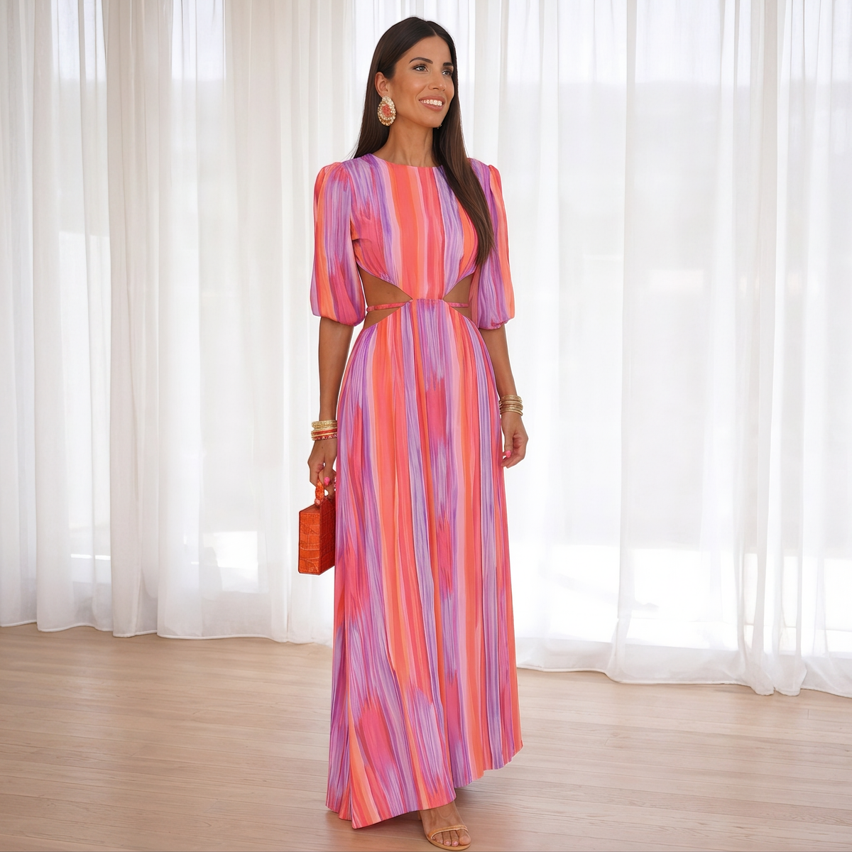 Anja - Elegantes Kleid mit offenem Rücken