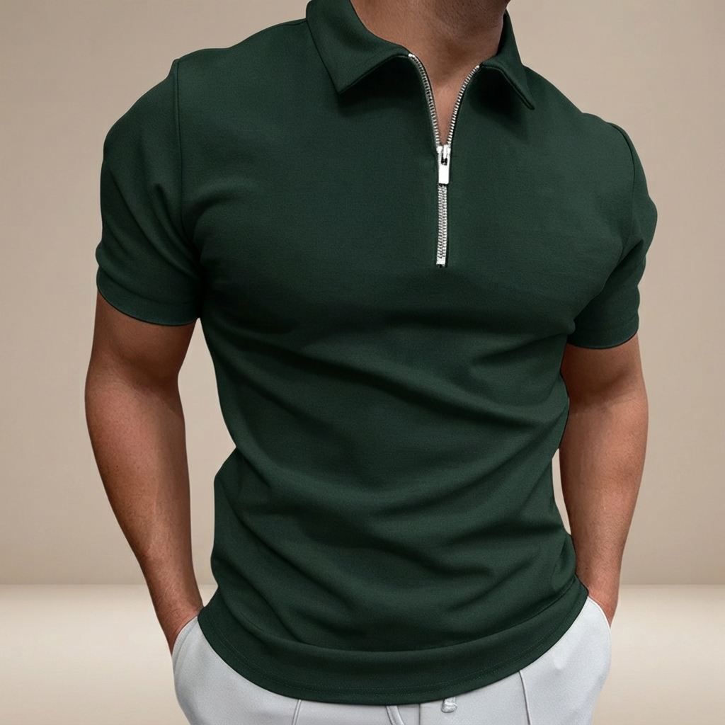 Kesean - Freizeit-Poloshirt mit Halbreißverschluss