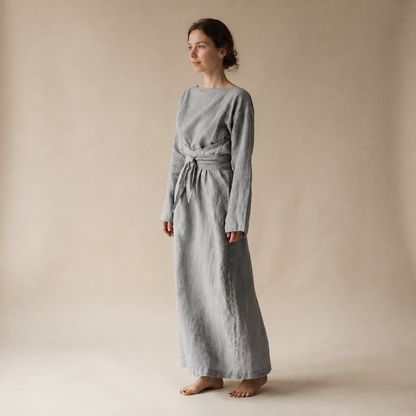 Ashlee - Fließendes Maxikleid ohne Bindung