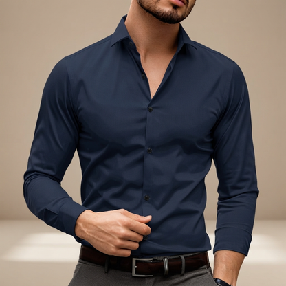 Percy - Komfortables Langarm-Poloshirt