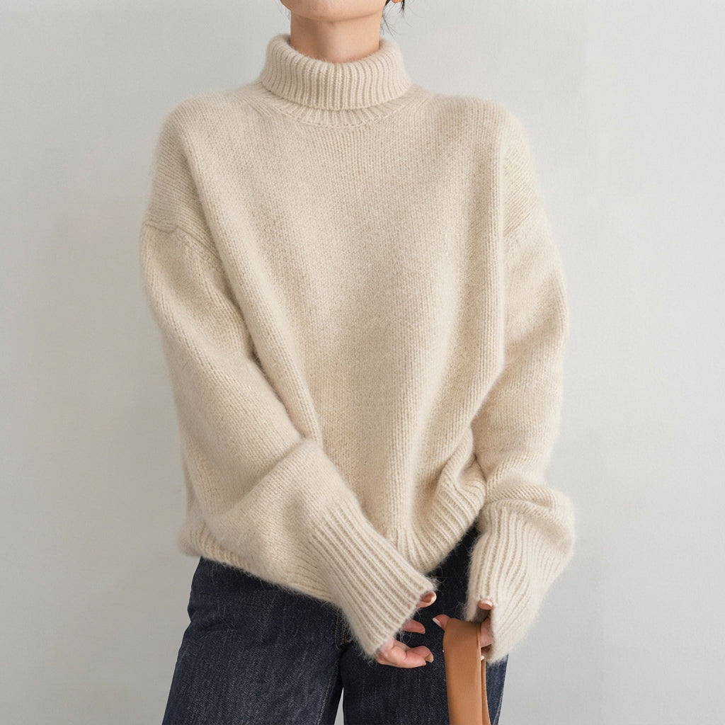 Lea - Stilvoller Damen-Rollkragenpullover