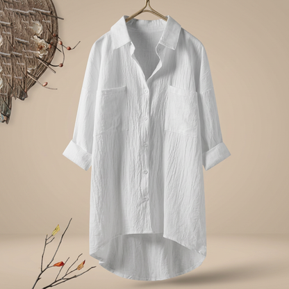 Jacient - Weit geschnittenes Button-Down-Hemd