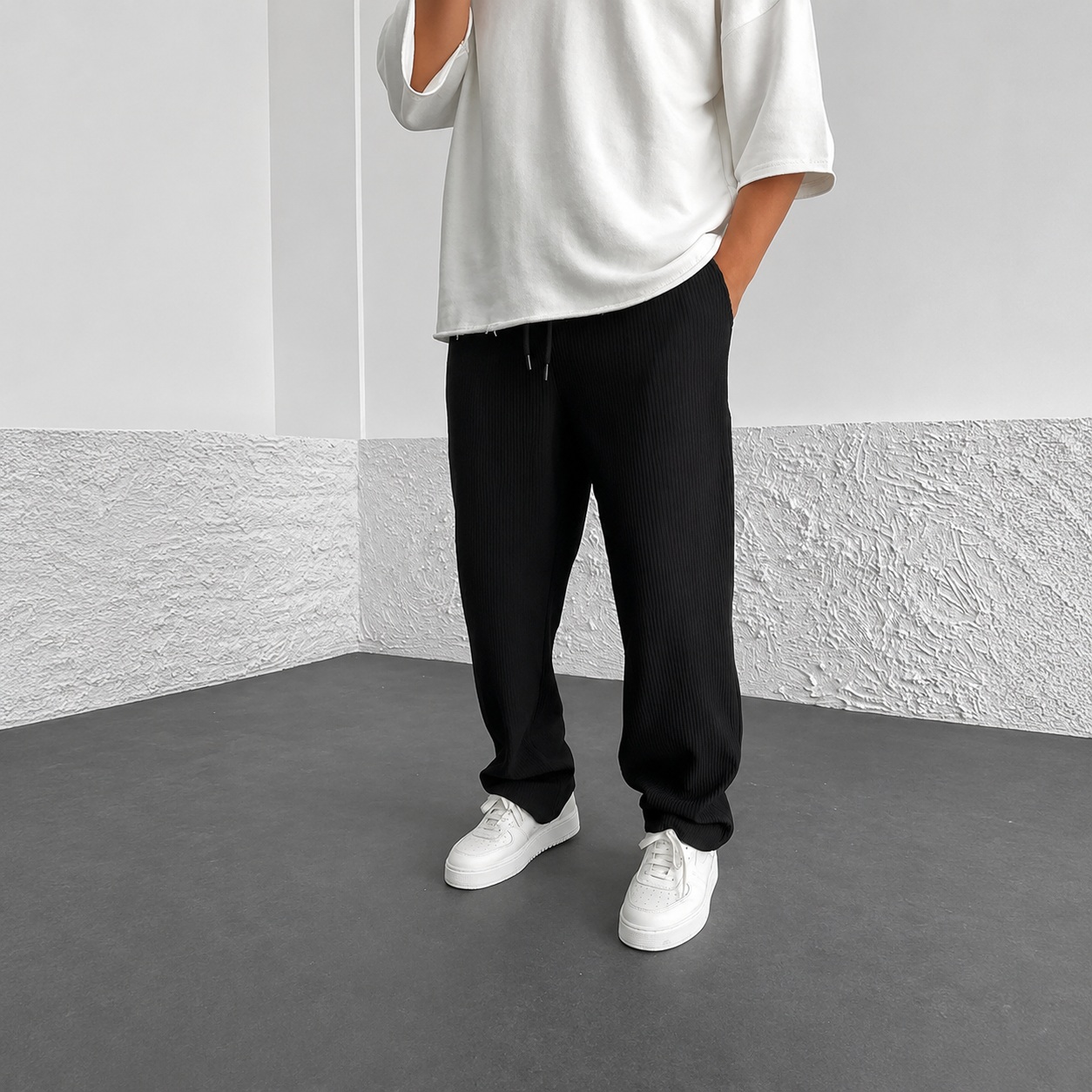 Zeke - Lässige Kordelzug-Lose-Hose