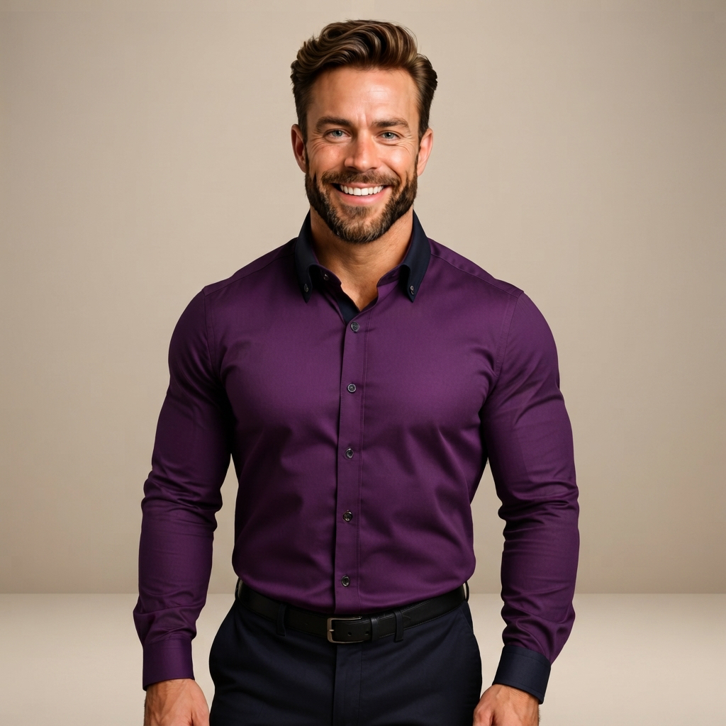 Giovanni - Flexibles Langarm-Poloshirt