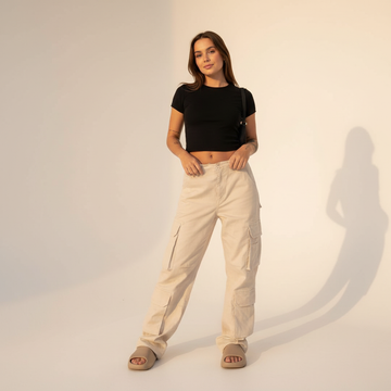 Kamley - Stilvolle Loose-Fit-Cargohose