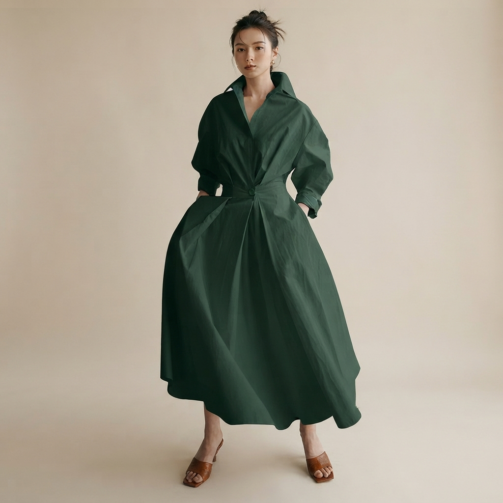 Laverne - Schickes, locker geschnittenes Midikleid
