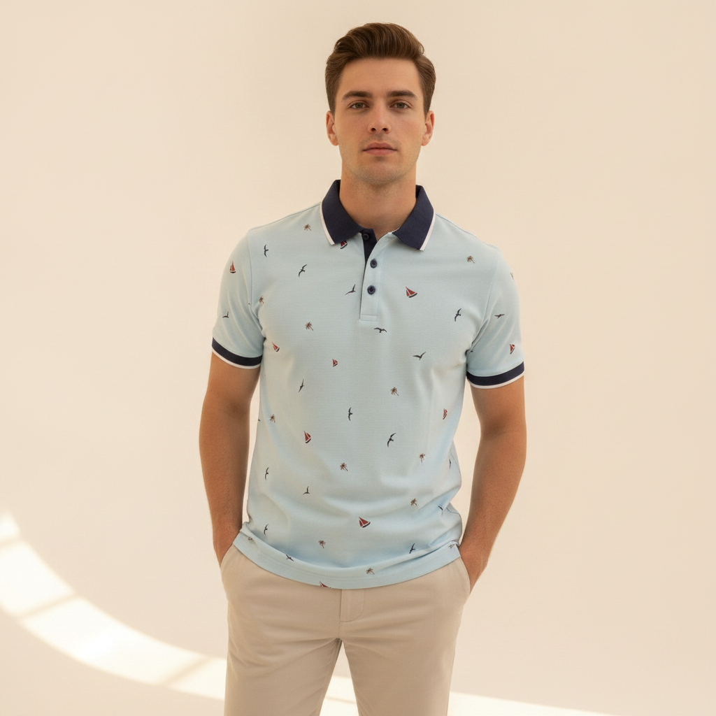 Bedario - Trendiges Freizeit-Poloshirt
