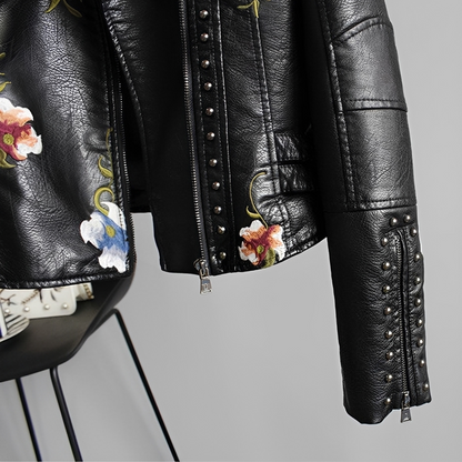 Zoey - Vintage bestickte Jacke