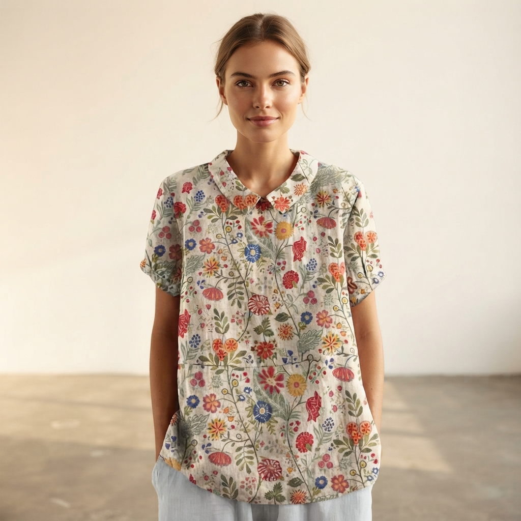 Salmah - Elegante und Fließende Bluse