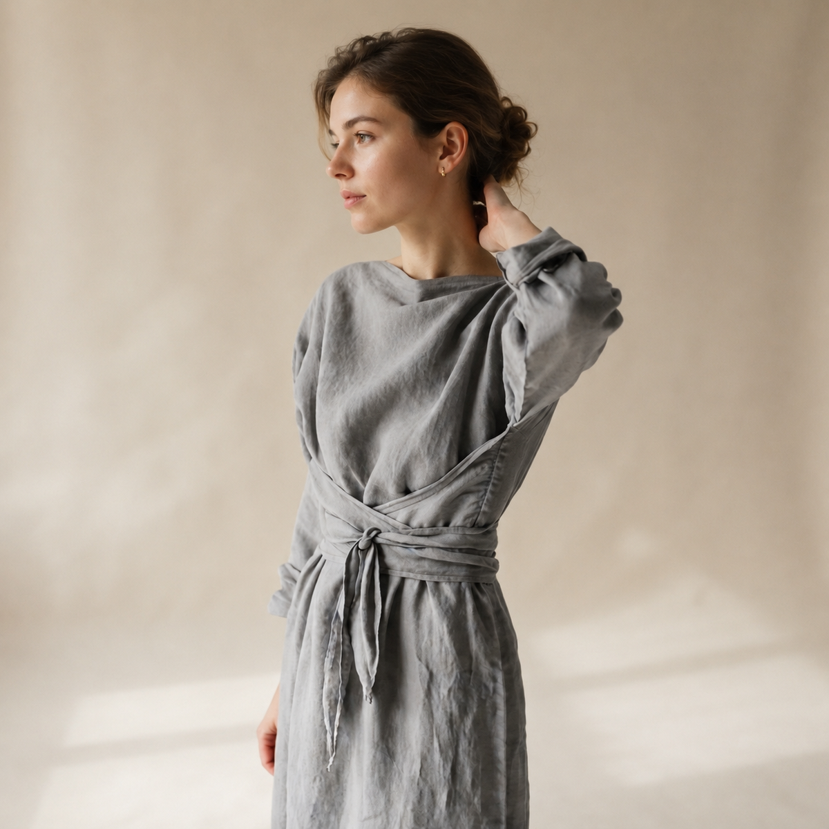 Ashlee - Fließendes Maxikleid ohne Bindung