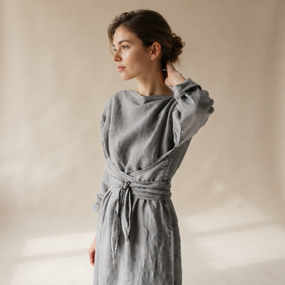 Ashlee - Fließendes Maxikleid ohne Bindung
