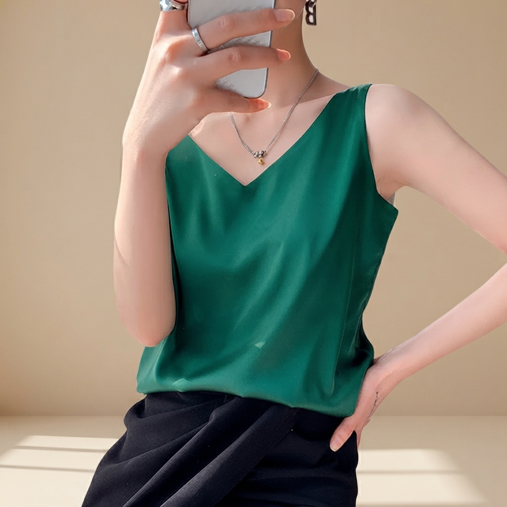 Trina - Elegantes Top mit V-Ausschnitt