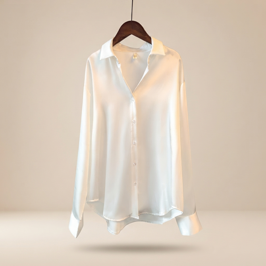 Chazzy - Stilvolle Glanzbluse