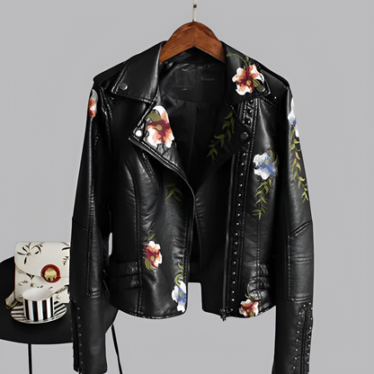 Zoey - Vintage bestickte Jacke