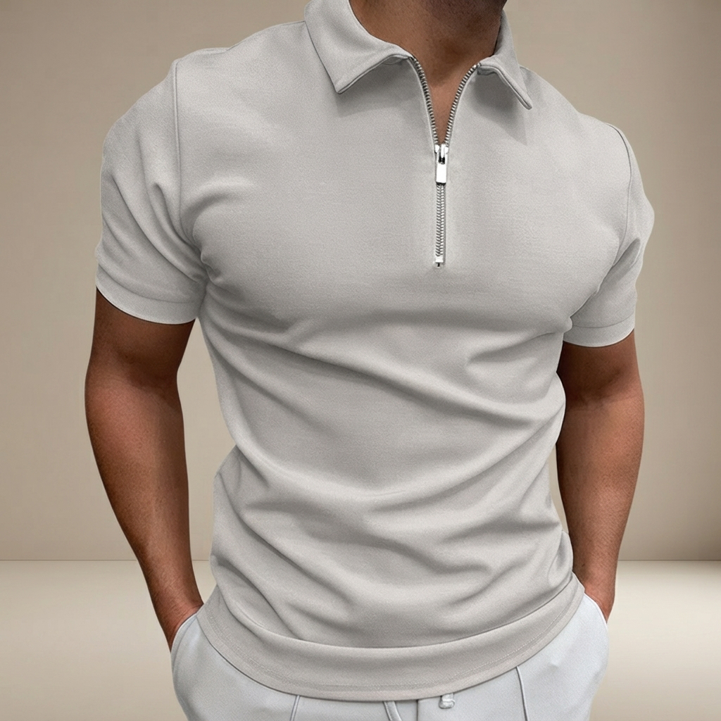 Kesean - Freizeit-Poloshirt mit Halbreißverschluss