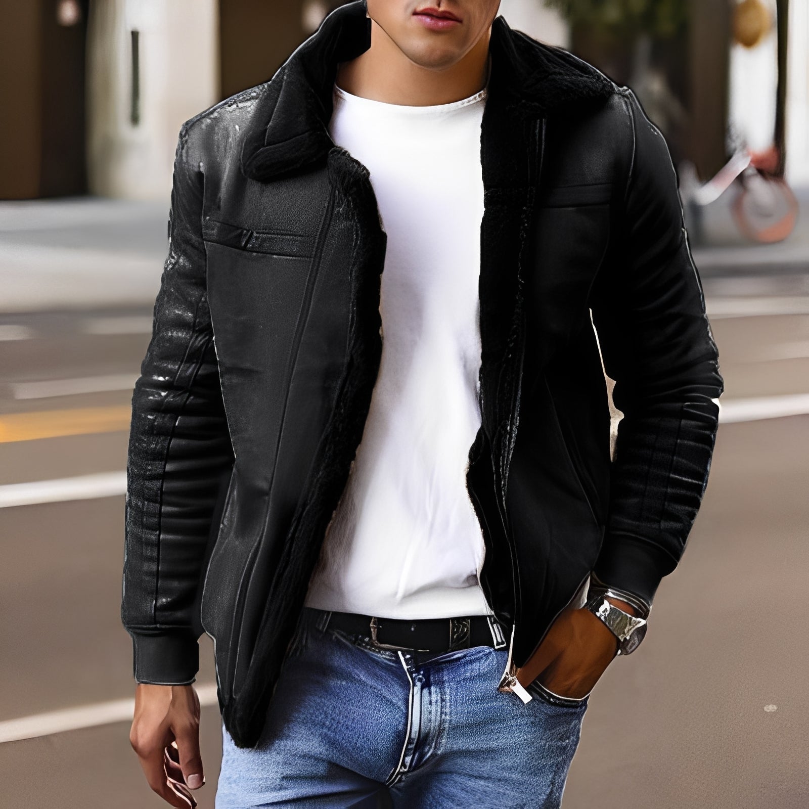 Josh - Komfortable und dicke Herrenjacke