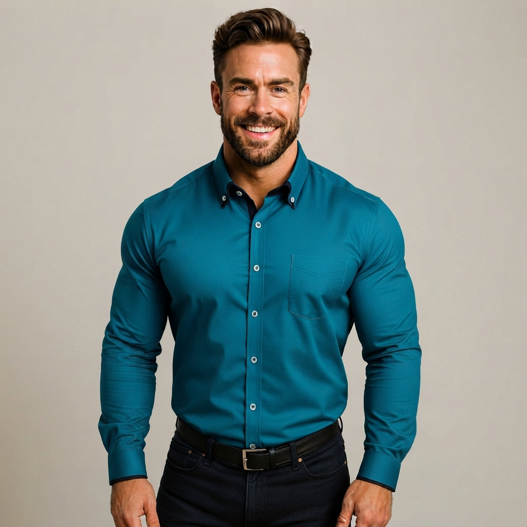 Giovanni - Flexibles Langarm-Poloshirt