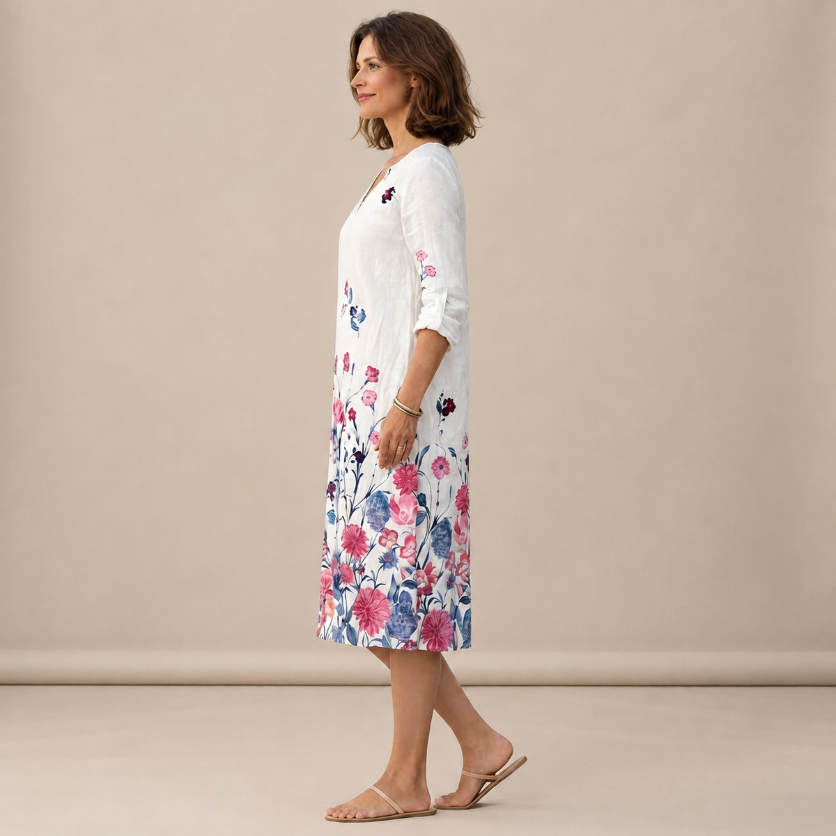 Ninna - Schickes und anschmiegsames Kleid mit V-Ausschnitt