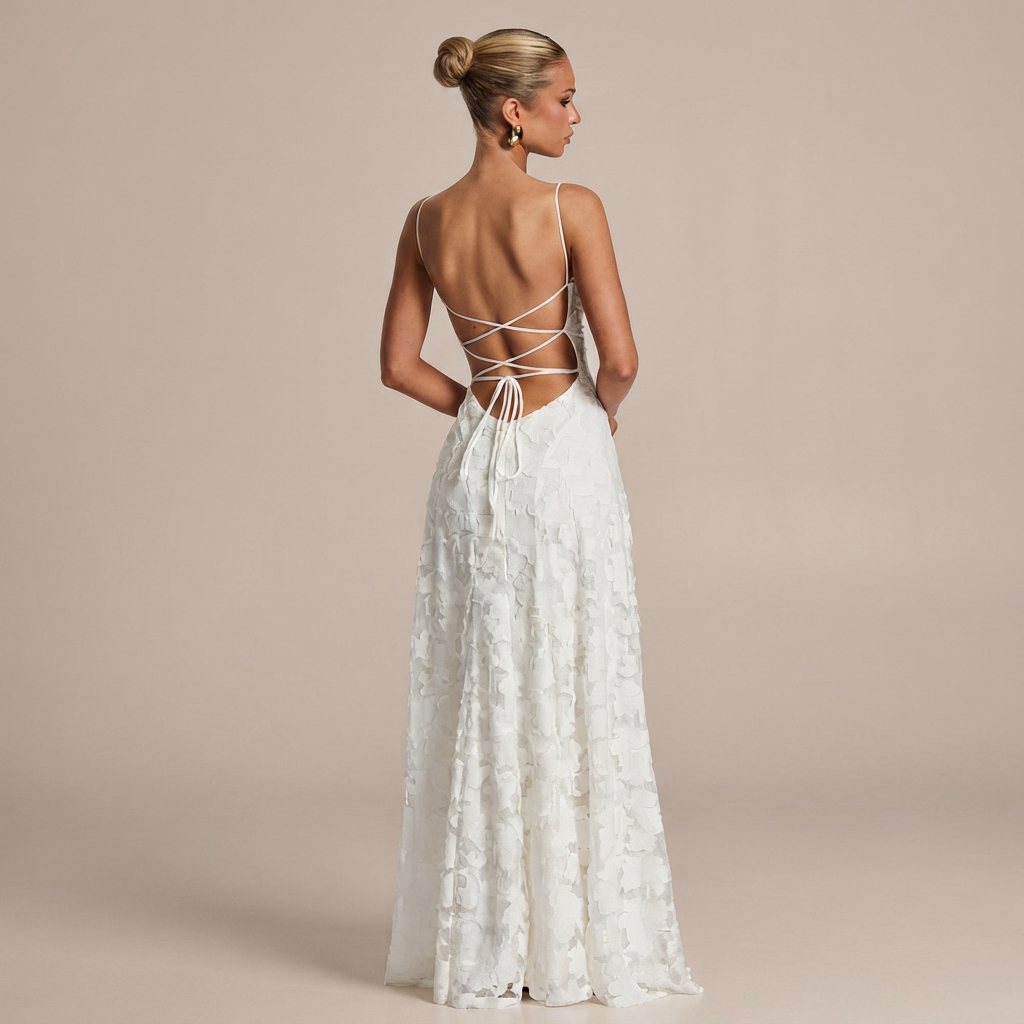Helena - Schickes Maxikleid mit offenem Rücken