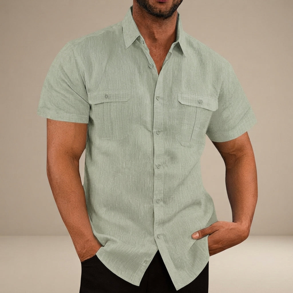 Lewys - Komfortables Button-Down-Poloshirt
