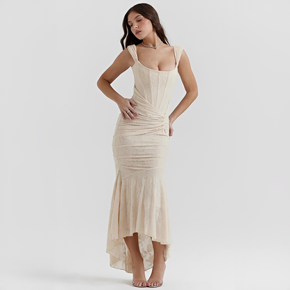 Cynthia - Elegantes Wickel-Midikleid mit Taillenband