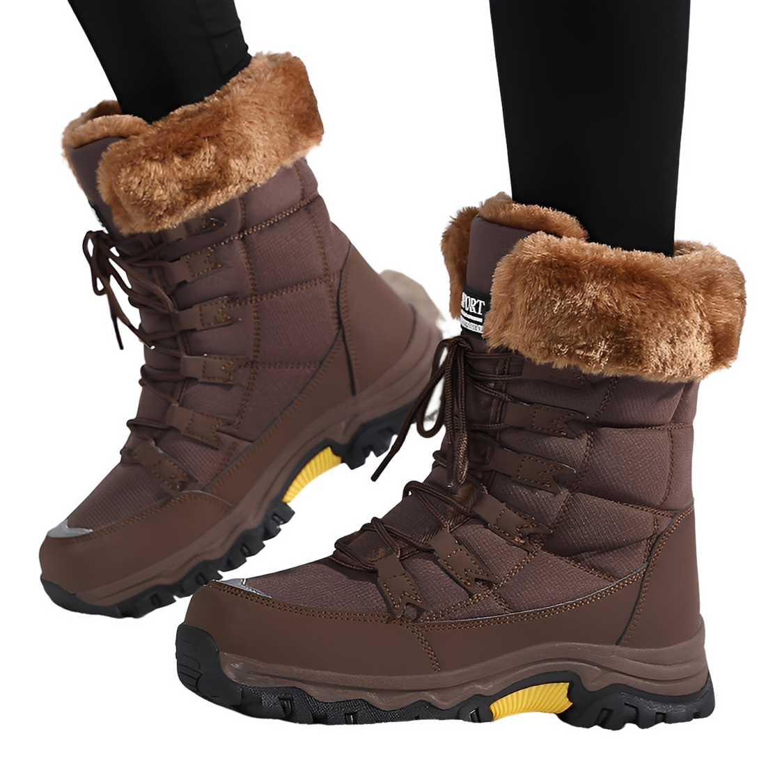 Yasmine - Bequeme, wasserdichte Samt-Winterstiefel für Damen