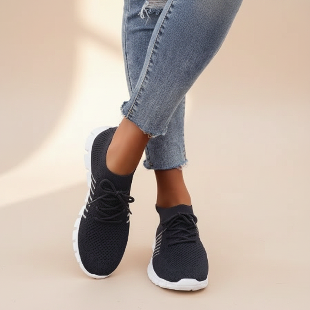 Vicky - Atmungsaktive Schnürsneaker