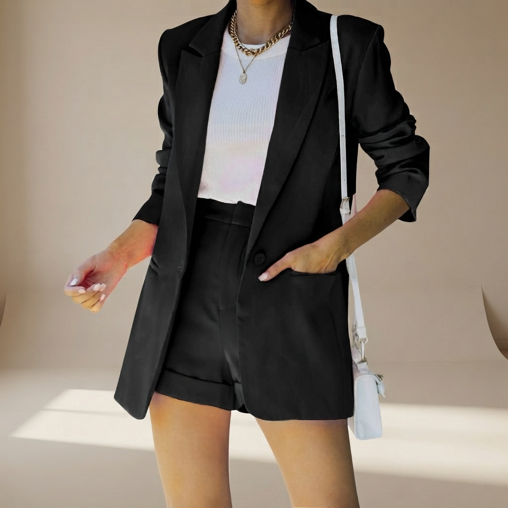 Geraldine - Elegantes Shorts-Anzug-Set