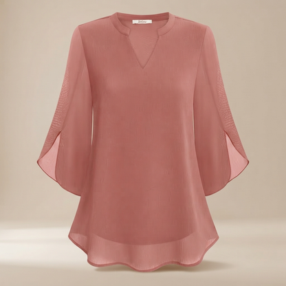 Arsine - Schicke, locker geschnittene Bluse mit V-Ausschnitt