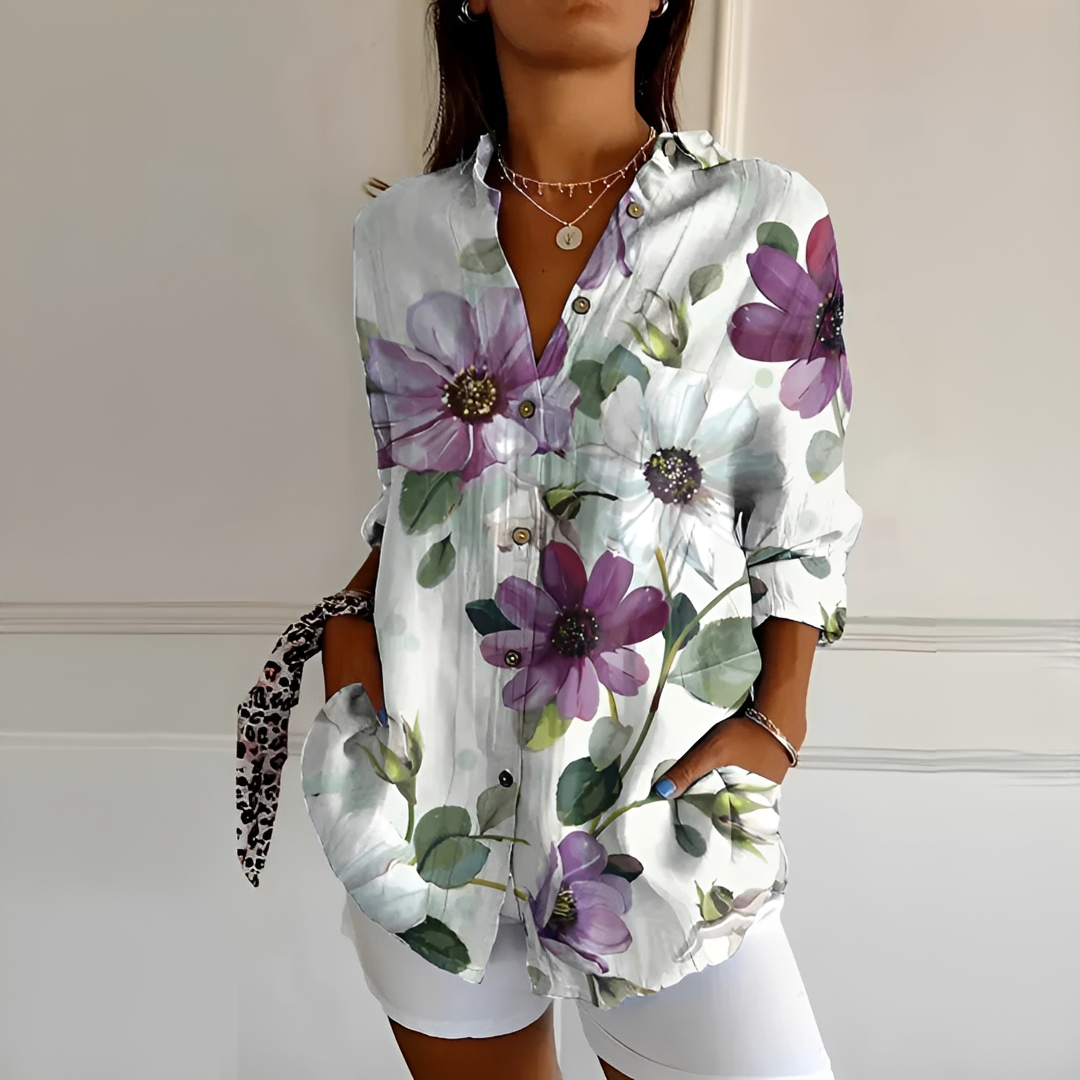 Eleanor - Elegante Bluse mit Knöpfen