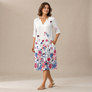 Ninna - Schickes und anschmiegsames Kleid mit V-Ausschnitt