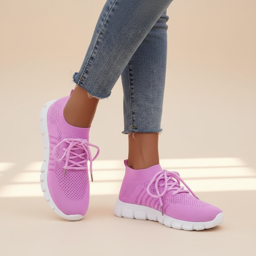 Vicky - Atmungsaktive Schnürsneaker
